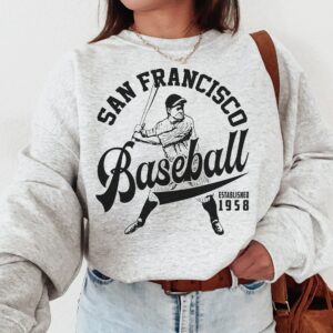 Vintage San Francisco Baseball Unisex Crewneck Sweatshirt Gift for Giants Fans