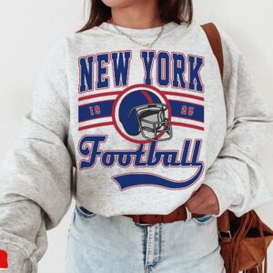 Retro New York Football Sweatshirt Gift for Giants and Jets Fans